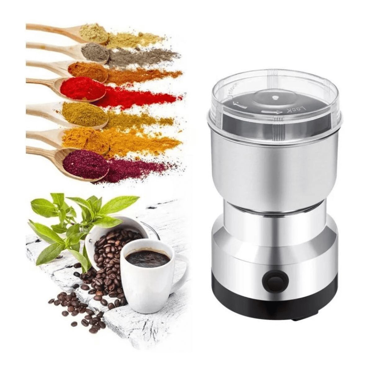 RAFF - Triturador y Molino Eléctrico RAFF para Café y Especias