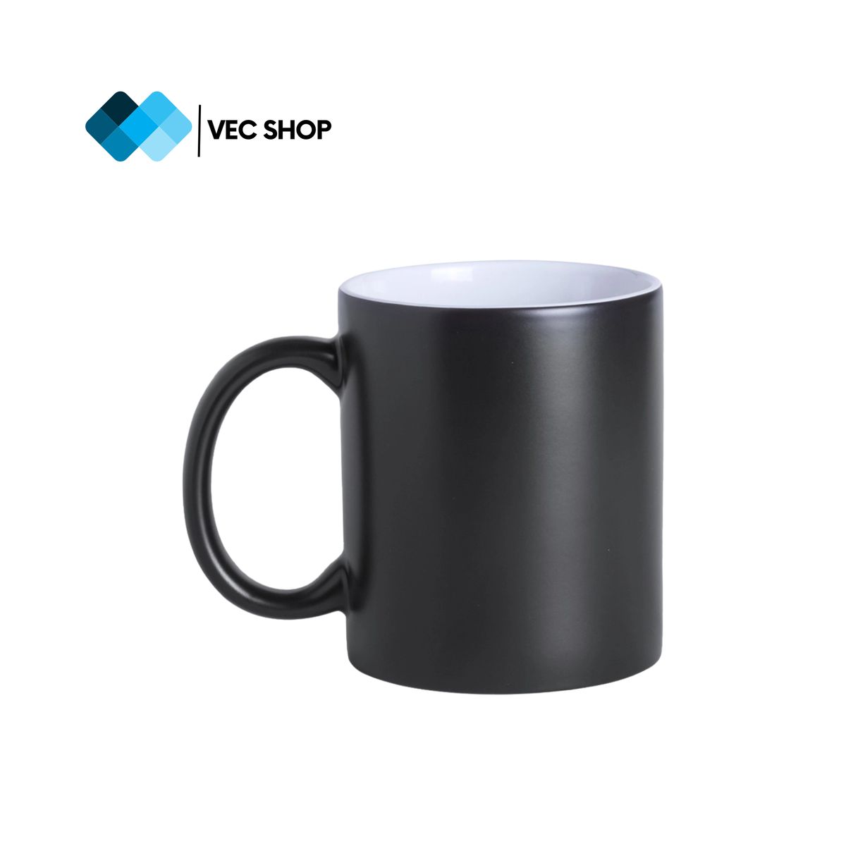 GENERICO - Taza Reactiva Negro Brillante 11oz Insumos de Sublimación x50und