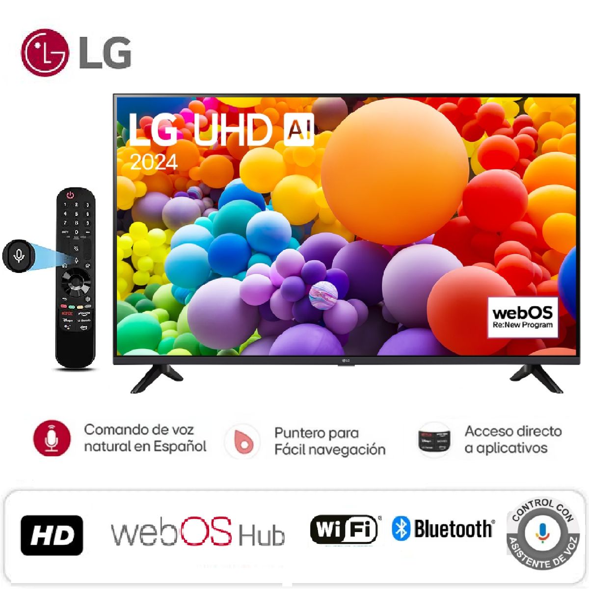 LG - Led 50 Pulgadas  LG 50UT7300 + Control de Voz Magic Remoto