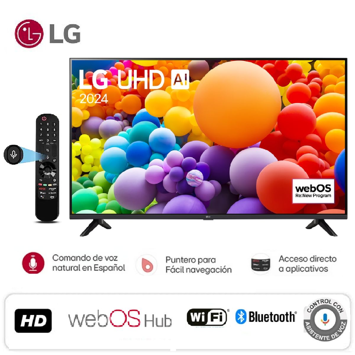 LG - Led 50 Pulgadas  LG 50UT7300 + Control de Voz Magic Remoto