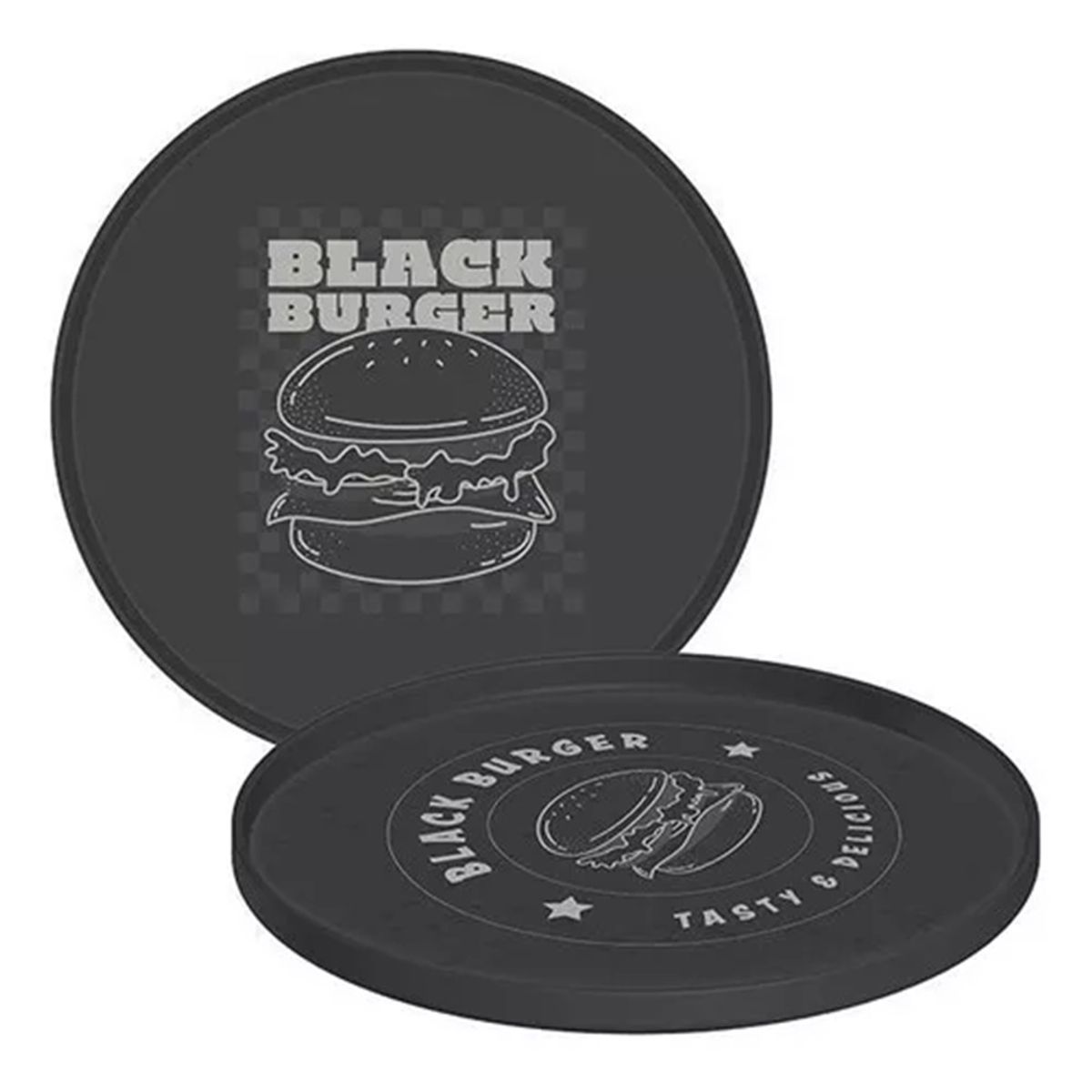 TRAMONTINA - Plato Black Burger negro