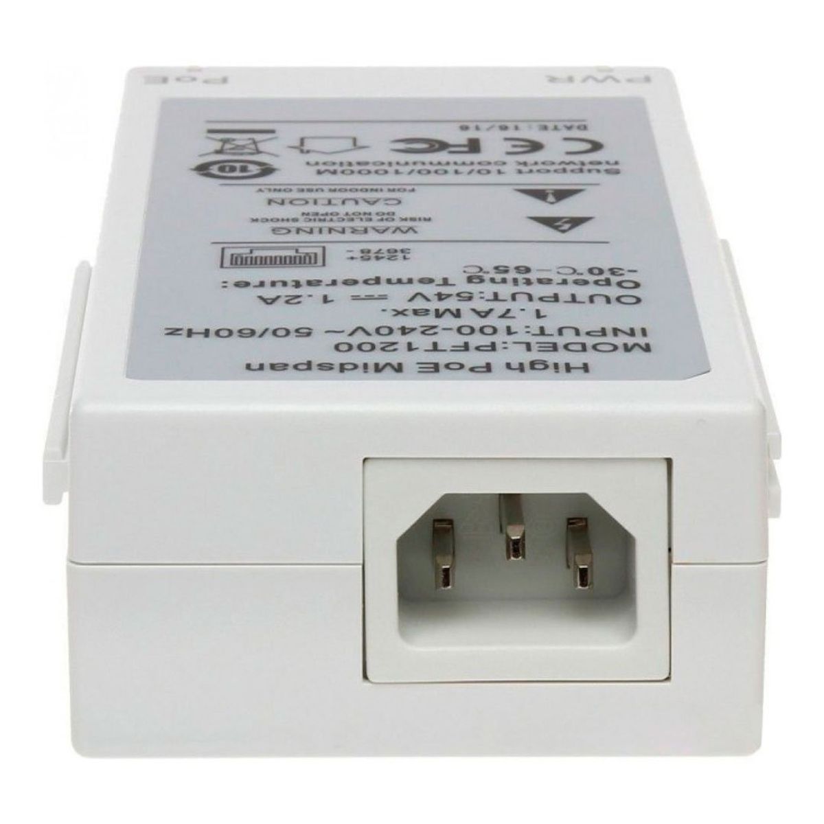 DAHUA - DAHUA PFT1200 Inyector PoE++ Hi-PoE 60W 8023at Gigabit