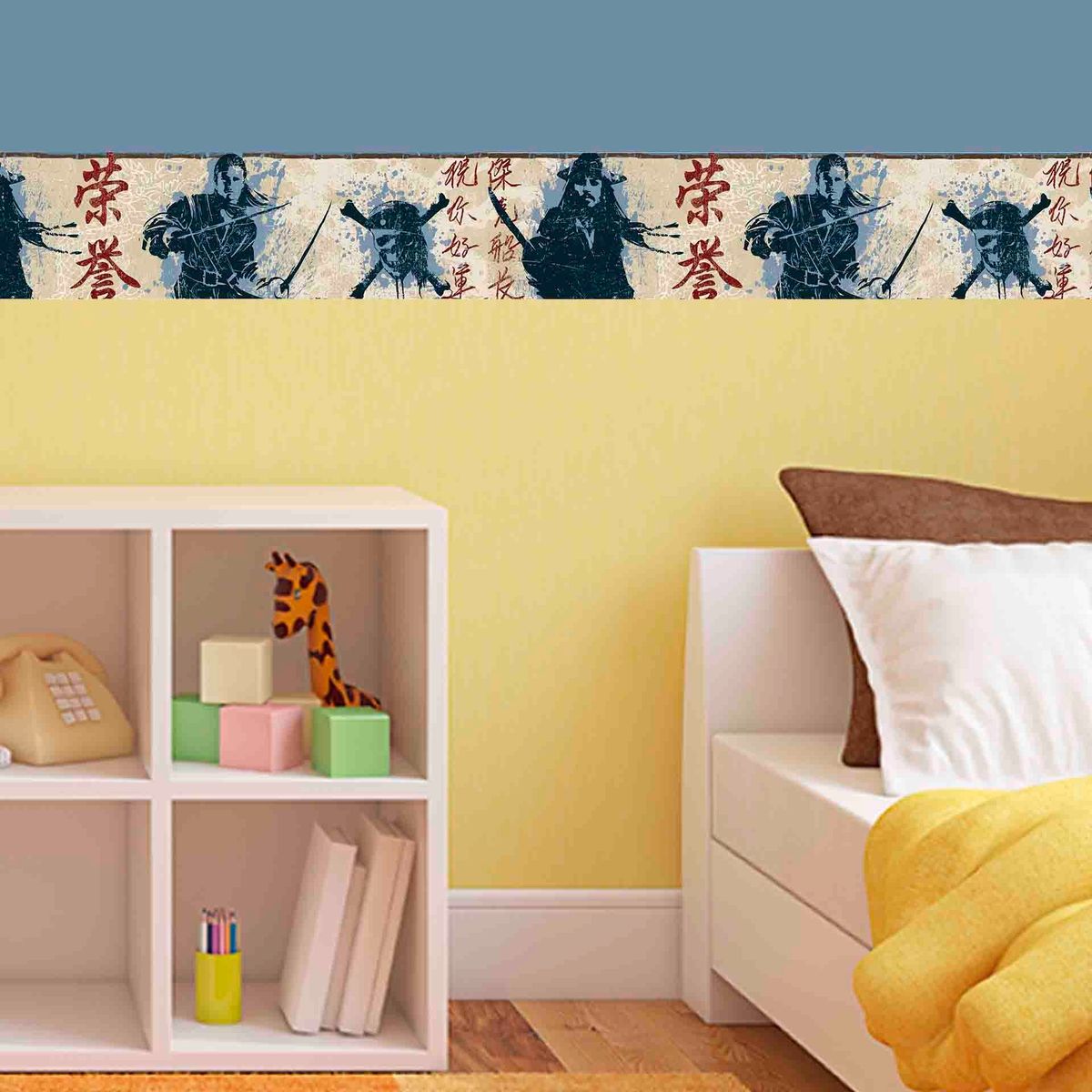 GENERICO - Cenefa Infantil Autoadhesiva Decorativa – Piratas Caribe – 5.92 mts