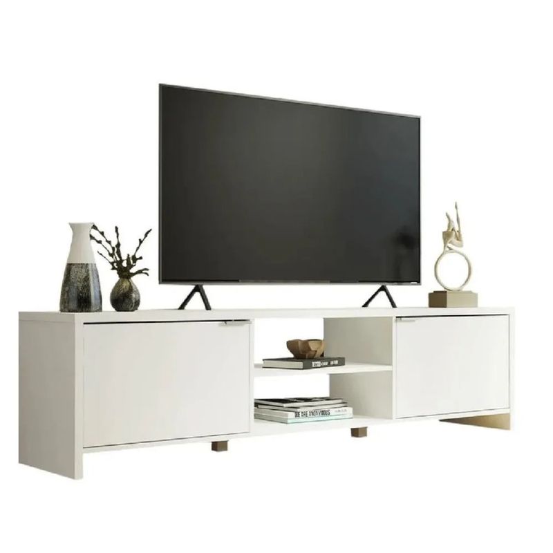 TU MESITA - Mesa de TV Clásica TU MESITA Julius Blanco 2 puertas hasta 80