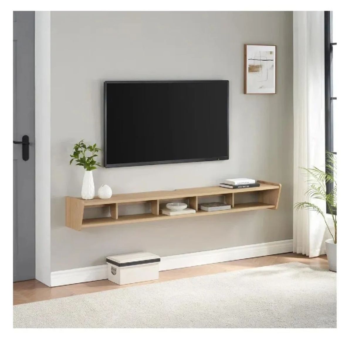 TU MESITA - Mesa de TV Flotante 75 Massiel TU MESITA color Duna