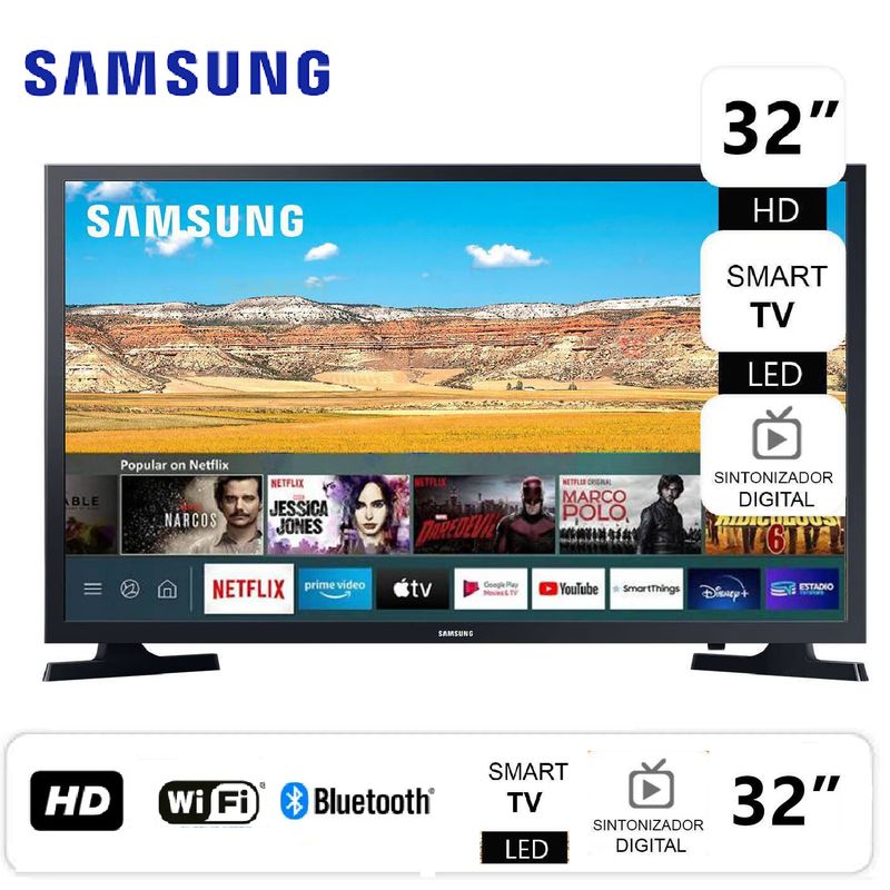SAMSUNG - Televisor Samsung Led 32 HD Smart TV UN32T4202AG
