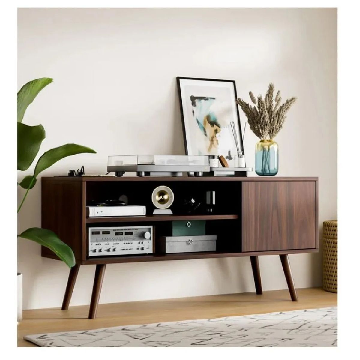 TU MESITA - Mesa de TV Funcional 50 TU MESITA Eva color Marrón 1 puerta