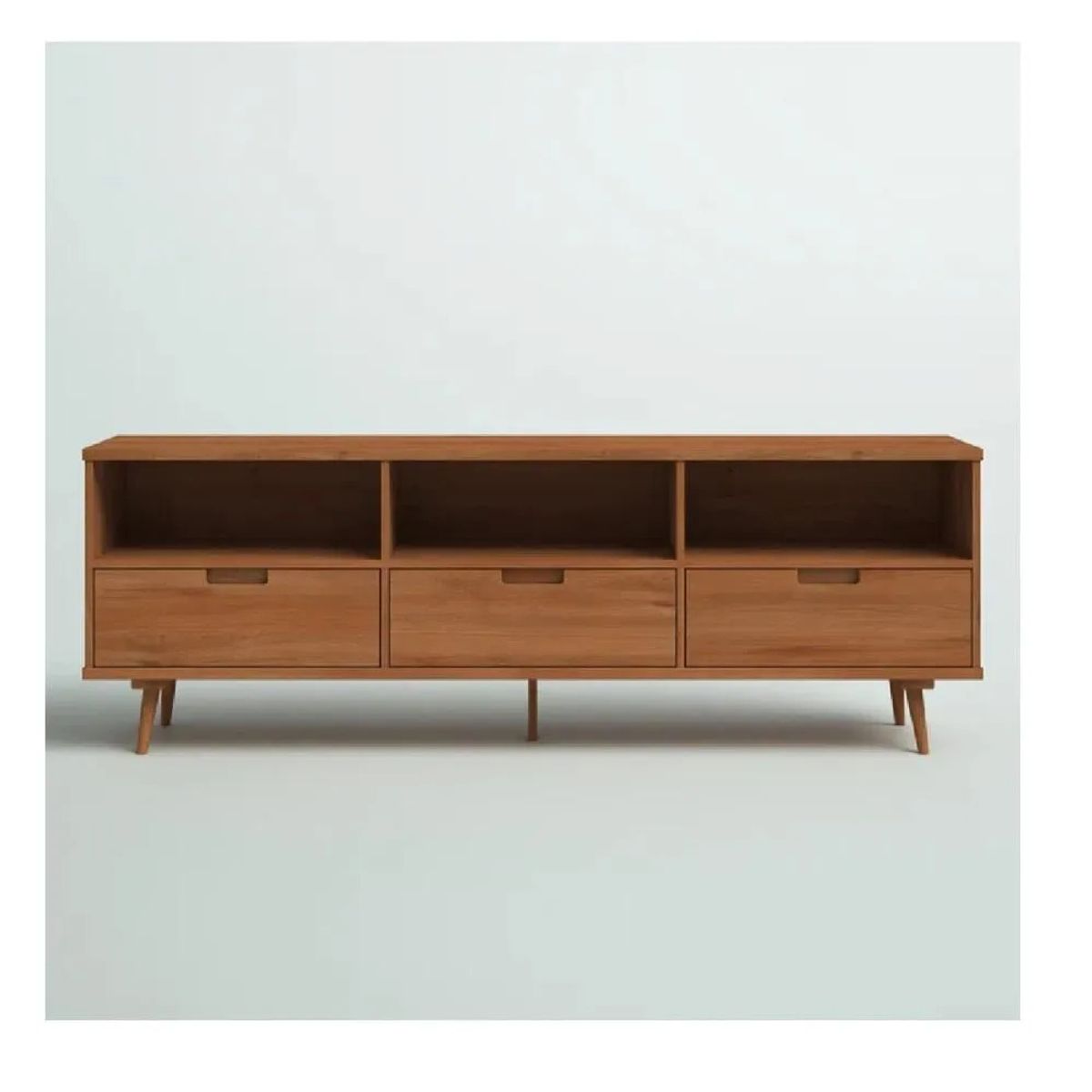 TU MESITA - Mesa de TV Molly 75 TU MESITA Melamina 18mm color Marrón 3 cajones