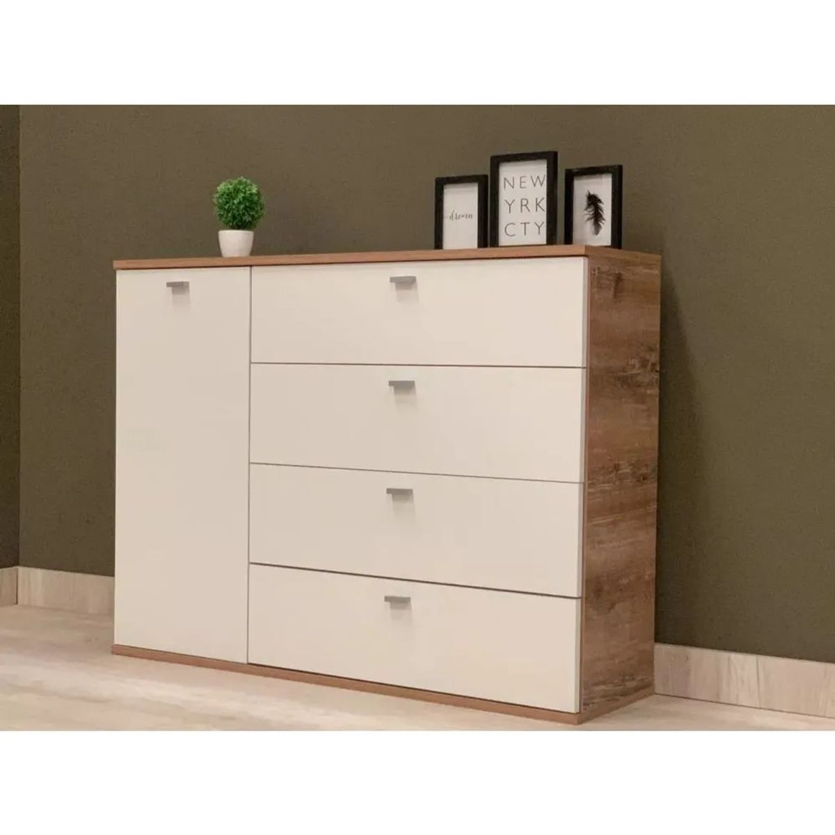 TU MESITA - Cómoda mas 2 veladores Dakar color BlancoHaya TU MESITA