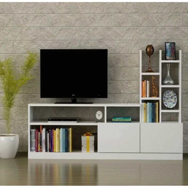 TU MESITA - Mueble Moderno para TV Eleonor color BLanco TU MESITA