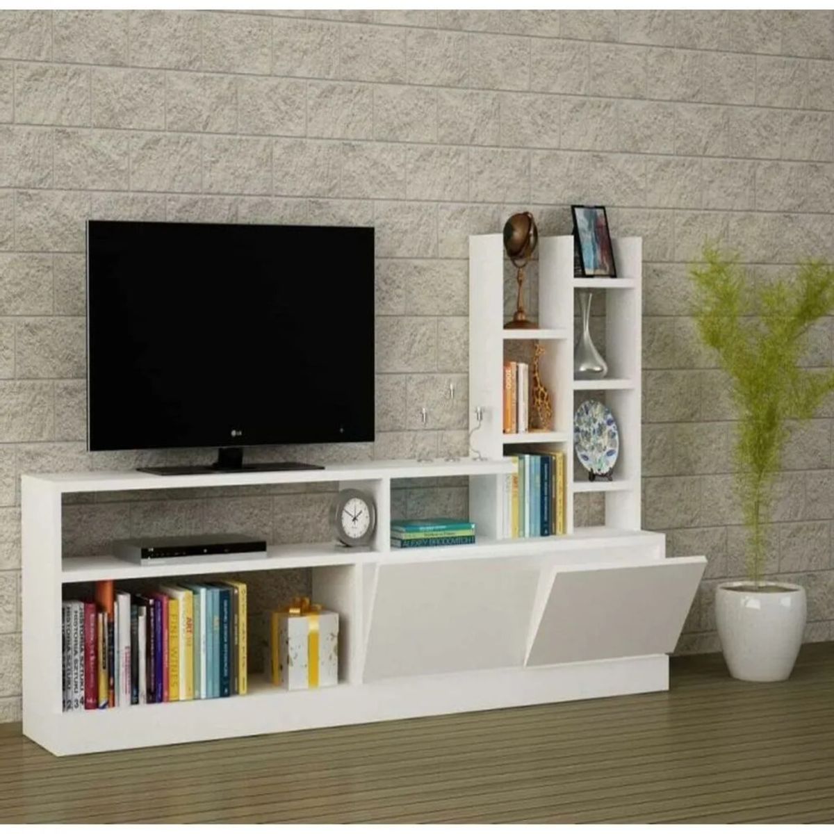 TU MESITA - Mueble Moderno para TV Eleonor color BLanco TU MESITA