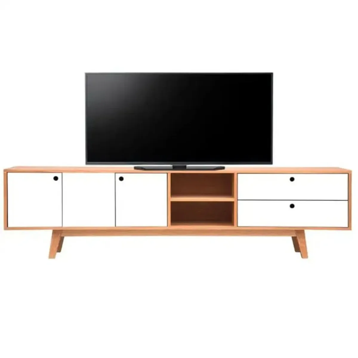 TU MESITA - Mueble para Tv moderna Dino color BlancoDuna TU MESITA