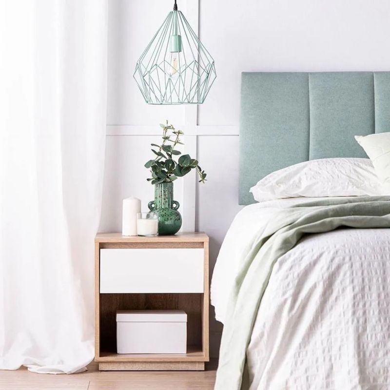 TU MESITA - Mesa de Noche Velador Dibu TU MESITA puerta color DunaBlanco