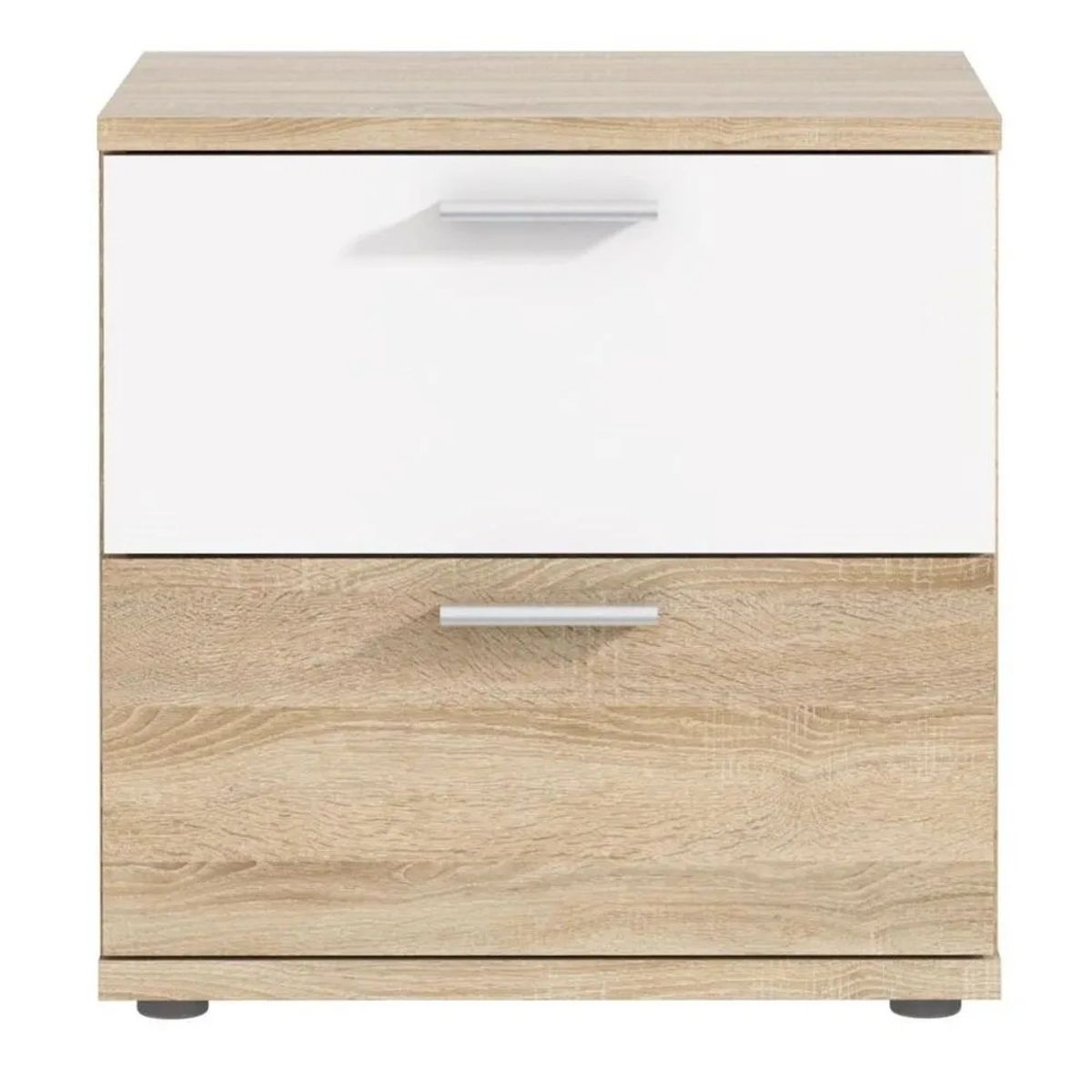 TU MESITA - Mesita de Noche Moderna Berny 2 Cajones TU MESITA