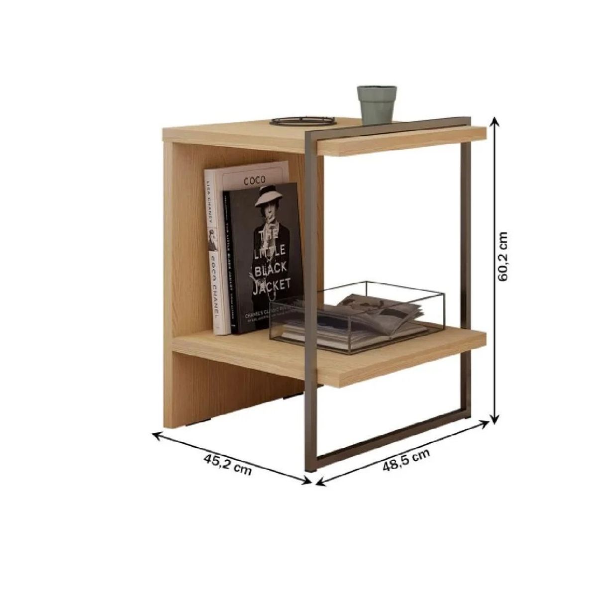 TU MESITA - Mesita de Noche Moderna Joan TU MESITA Melamina 18mm color Duna