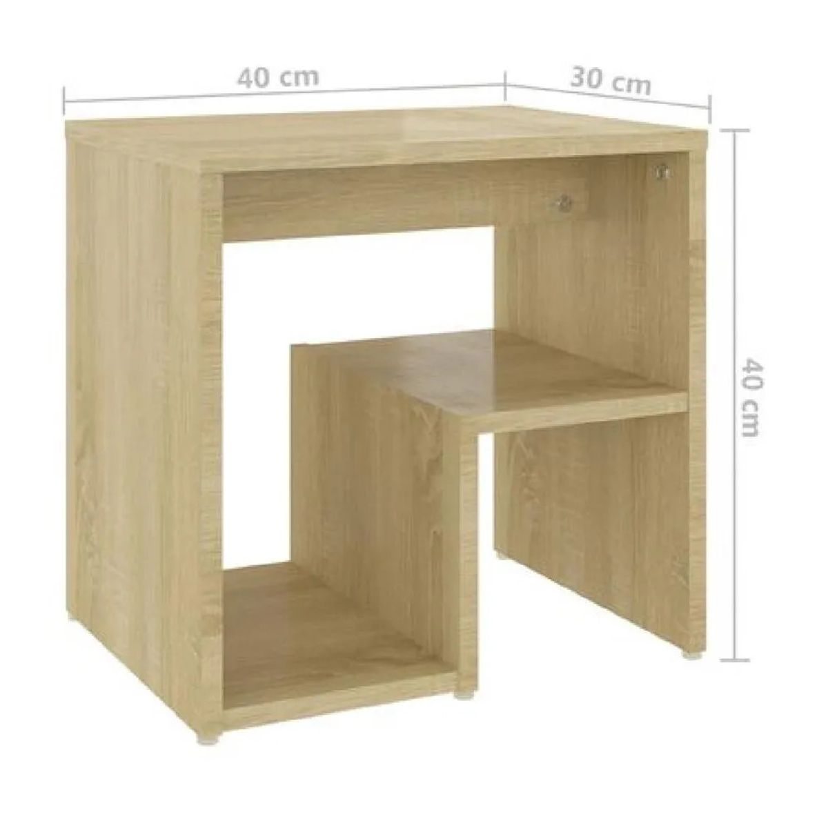 TU MESITA - Mesita de Noche Thiago TU MESITA Melamina 18mm color Duna