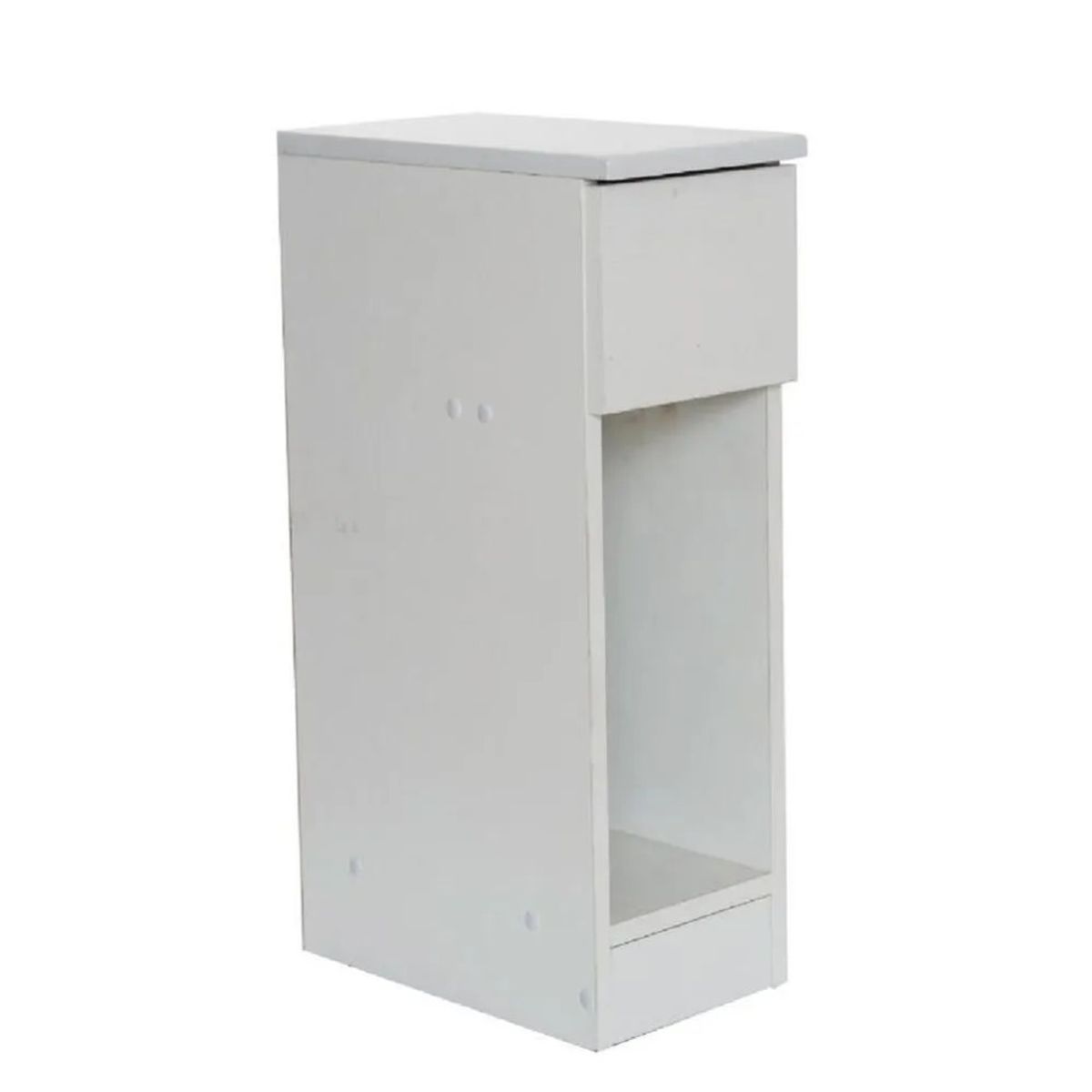 TU MESITA - Velador Clásico Chantal TU MESITA Melamina 18mm color Blanco 1 cajón