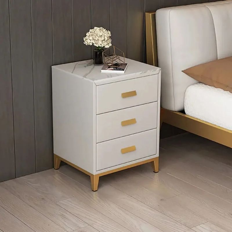 TU MESITA - Velador Clásico multiusos 3 cajones Kiara color Blanco TU MESITA