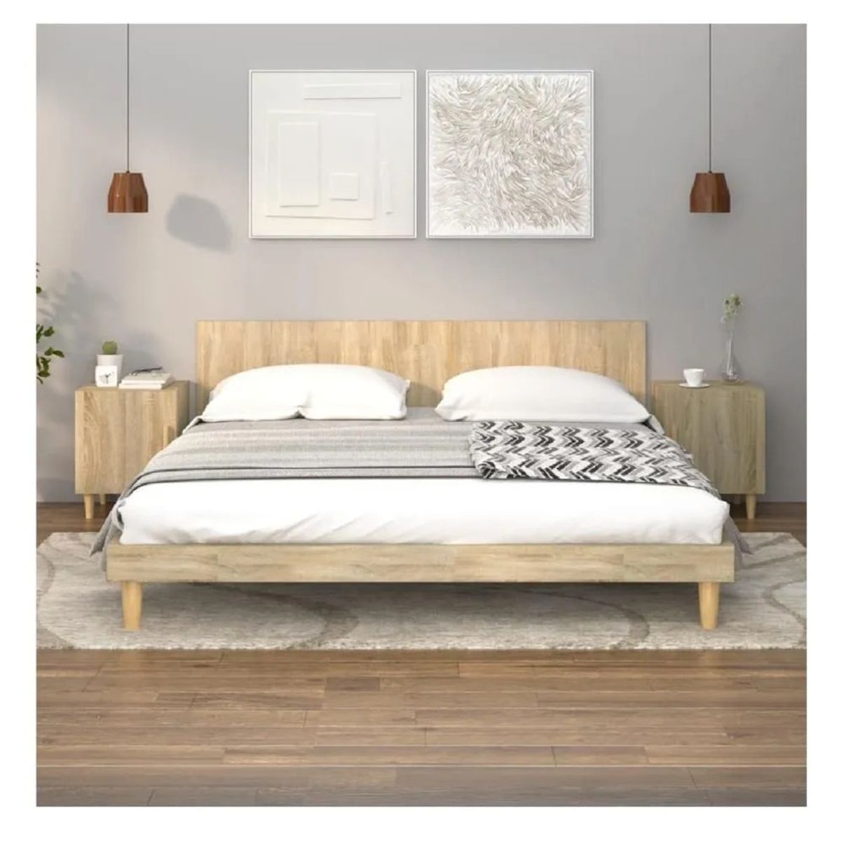 TU MESITA - Velador Mesa de Noche Malibú TU MESITA Duna 1 puerta