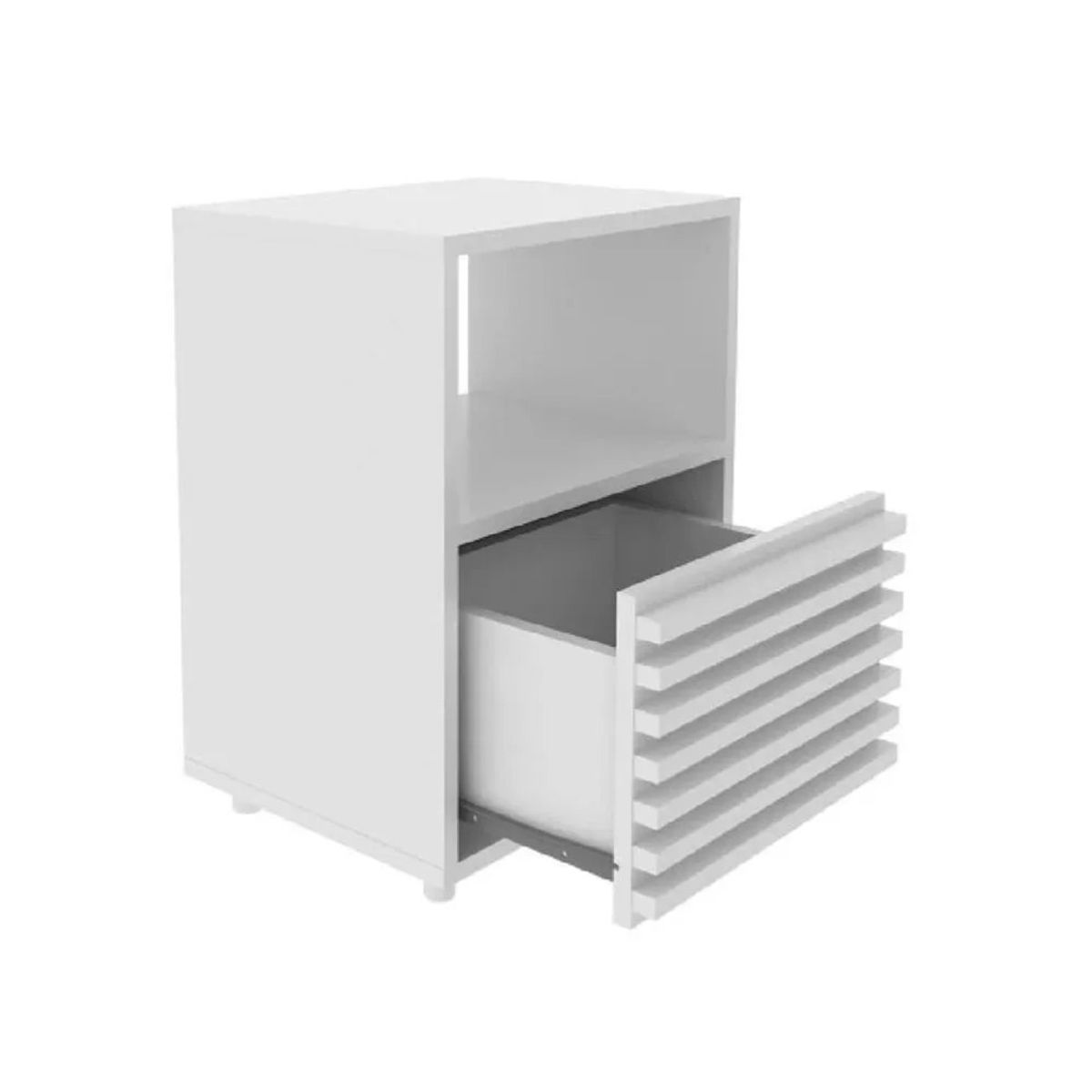 TU MESITA - Velador Mesa de Noche TU MESITA Gladys Blanco Melamina 18mm 1 cajón