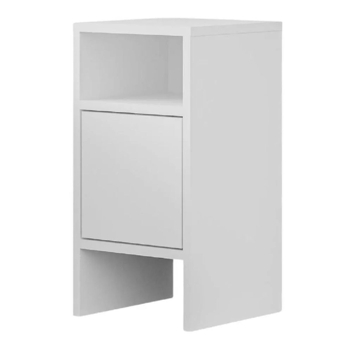 TU MESITA - Velador Mesa de Noche Xanty TU MESITA Melamina 18mm 1 puerta Blanco