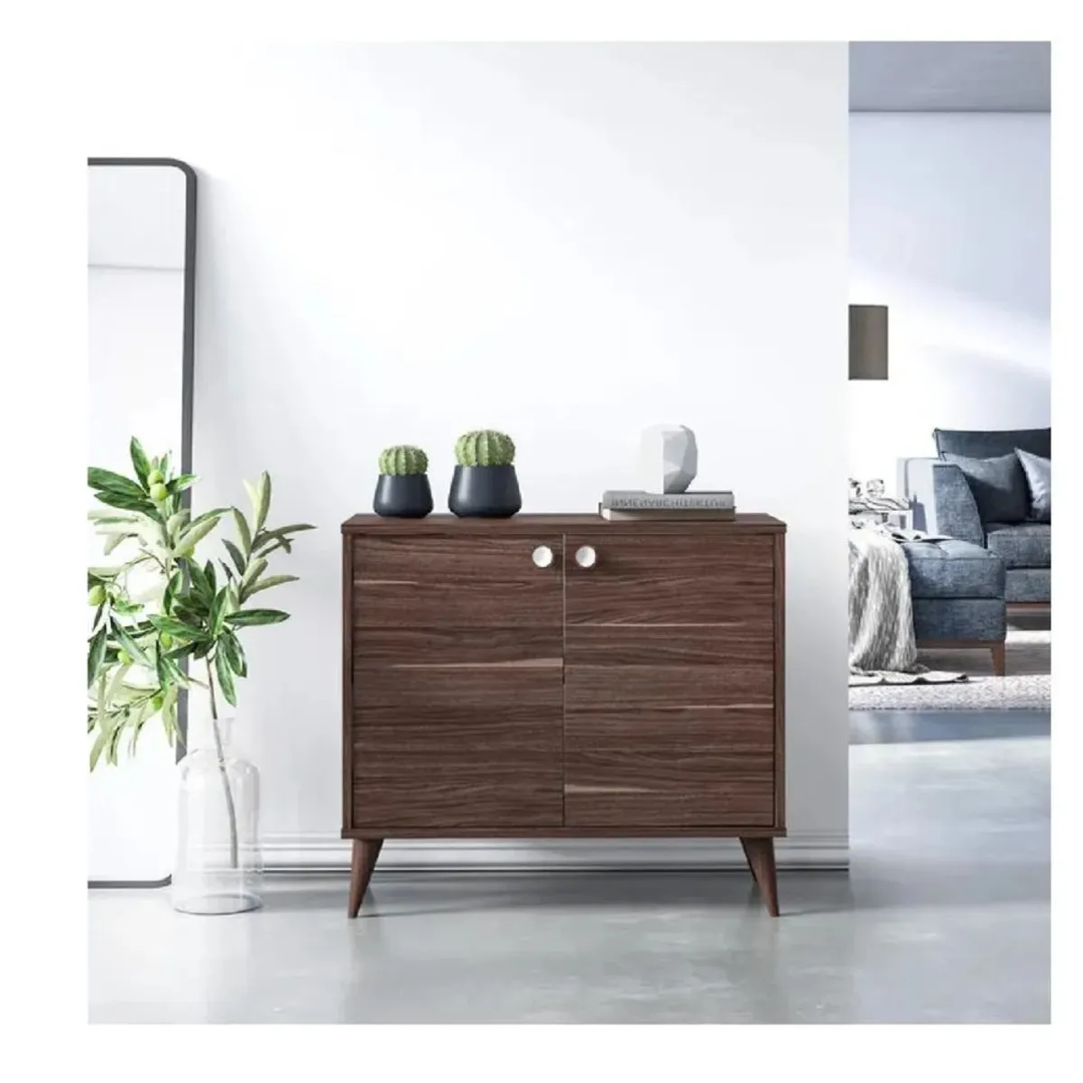 TU MESITA - Aparador Auxiliar TU MESITA Randy II color Marrón 2 puerta