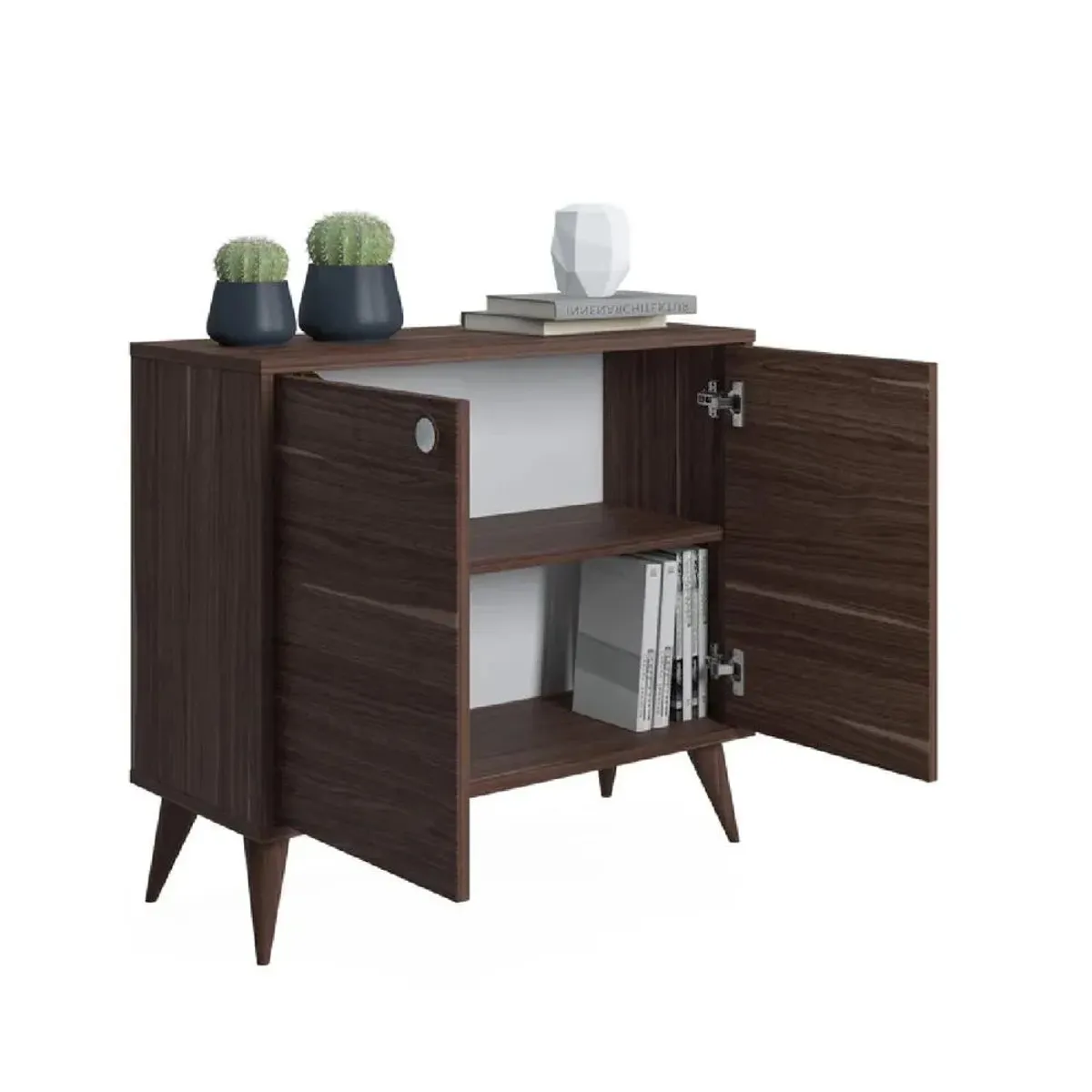 TU MESITA - Aparador Auxiliar TU MESITA Randy II color Marrón 2 puerta