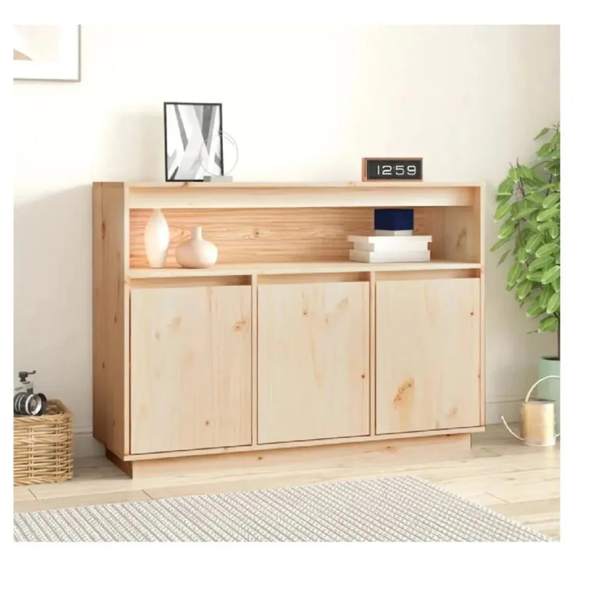 TU MESITA - Aparador Clásico TU MESITA Rossy color Duna 3 puertas