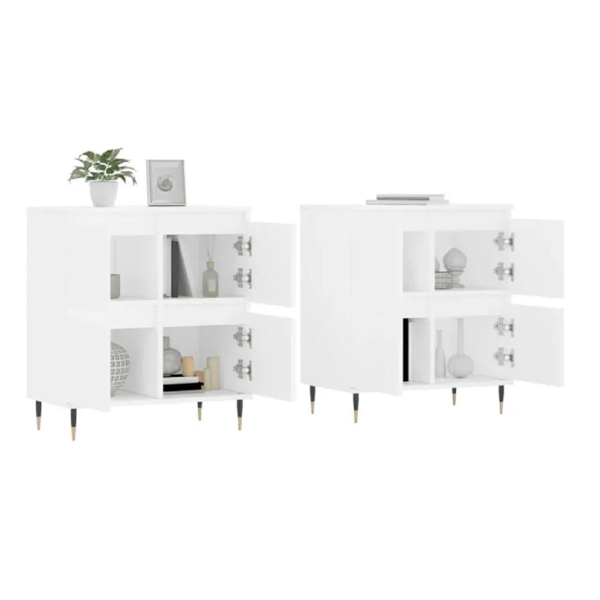 TU MESITA - Aparador Corto TU MESITA Jacky set x2 color Blanco