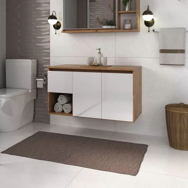 TU MESITA - Aparador de Baño Flotante Nelly 1 cajón 2 puertas TU MESITA