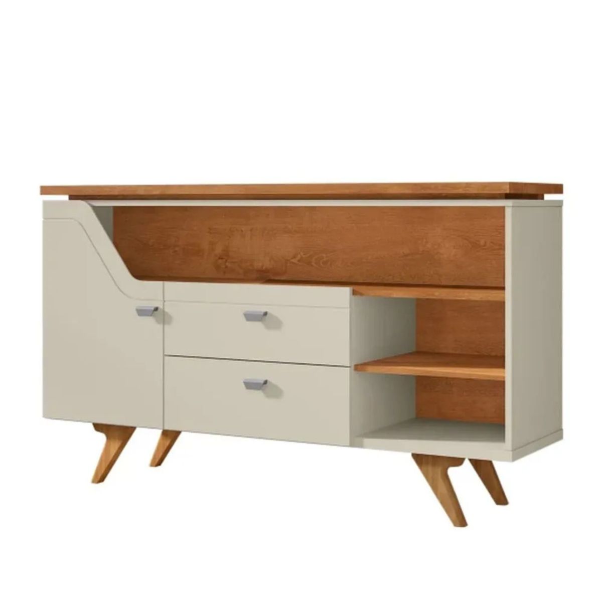 TU MESITA - Aparador Minimalista Lyon color Marrónblanco TU MESITA