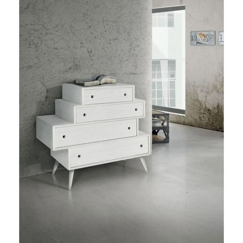 TU MESITA - Aparador Moderno Primax 4 cajones TU MESITA color Blanco