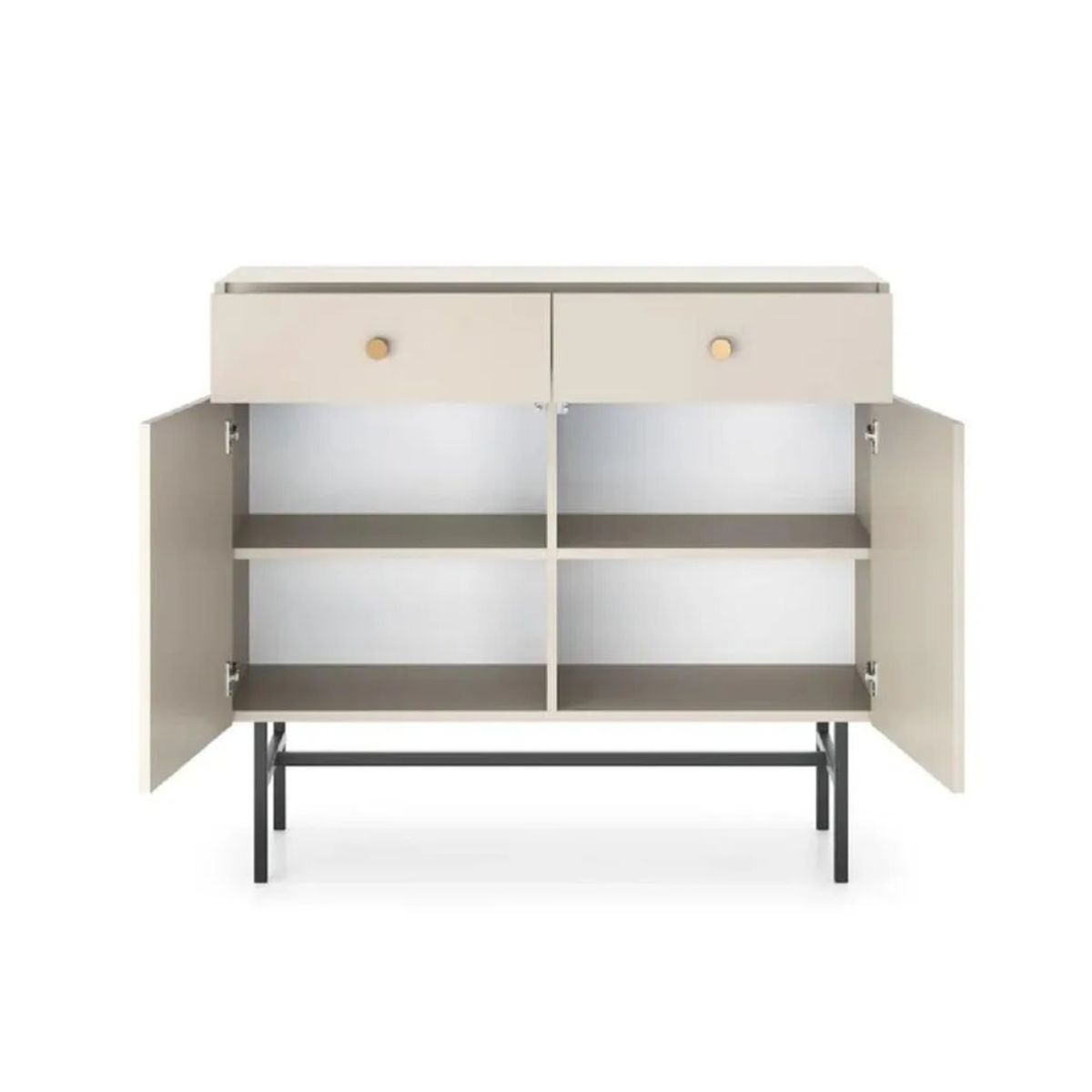 TU MESITA - Aparador Moderno TU MESITA Marta color Beige 2 cajones 2 puertas