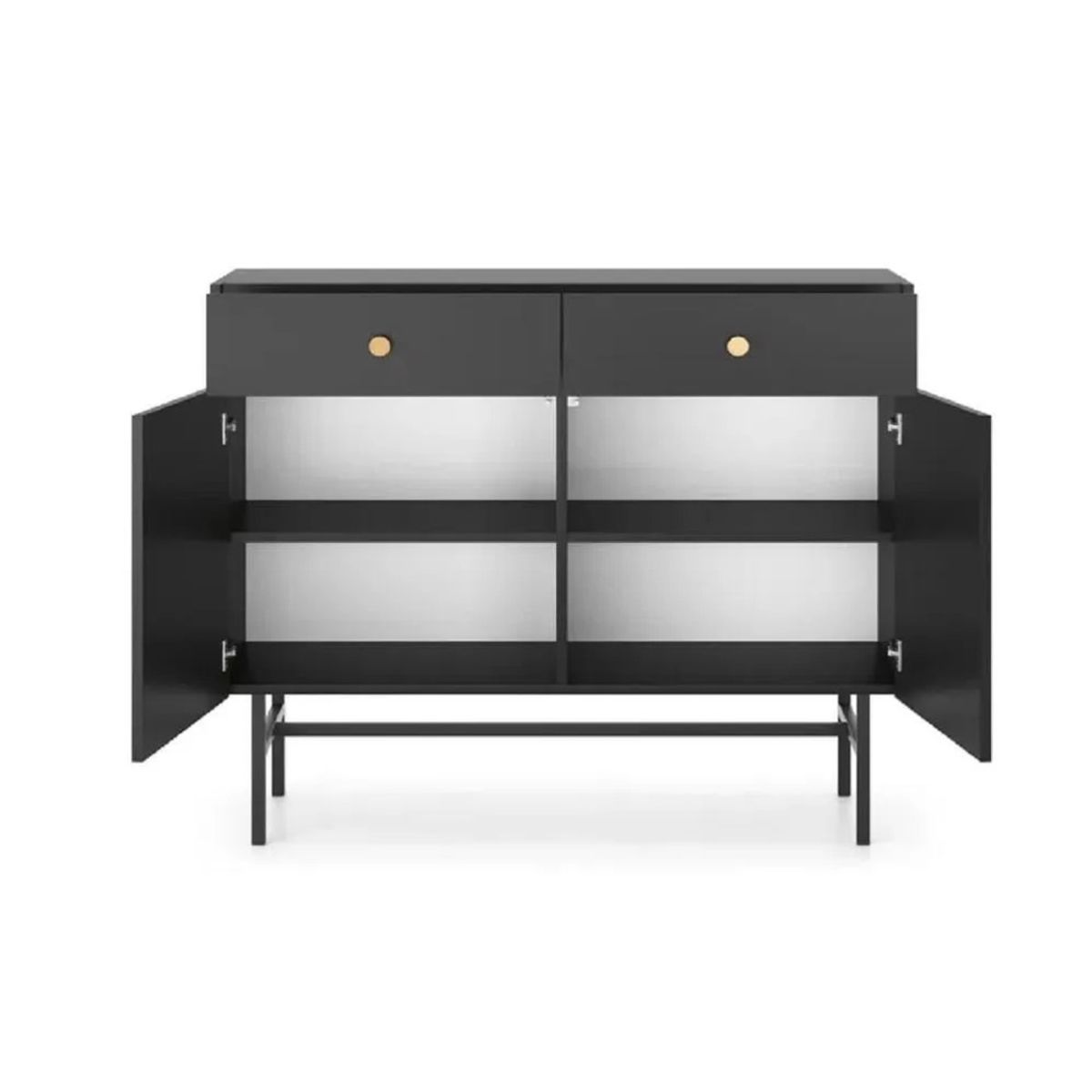 TU MESITA - Aparador Moderno TU MESITA Marta color Negro 2 cajones 2 puertas