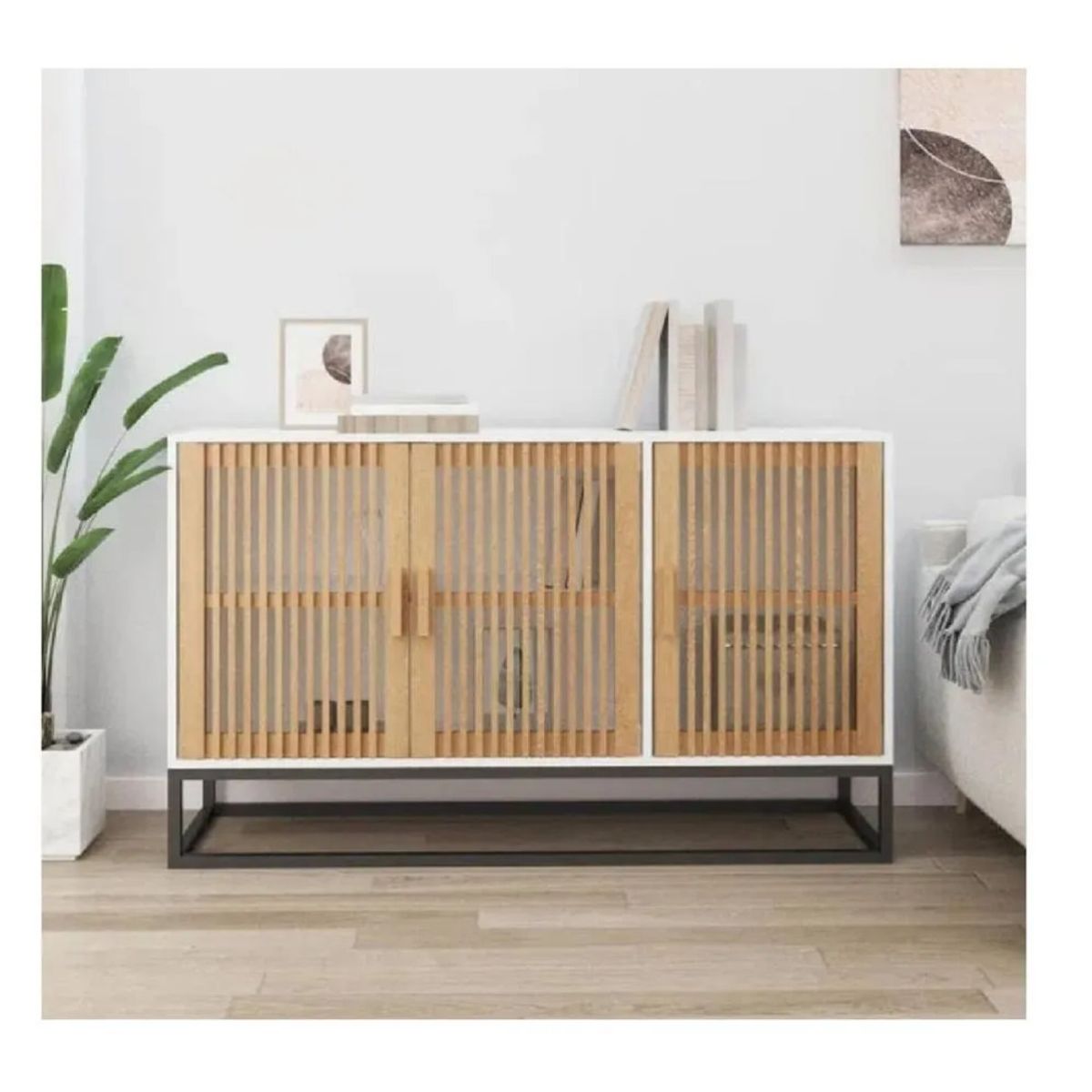 TU MESITA - Aparador Moderno TU MESITA Melchor color BlancoDuna 3 puertas