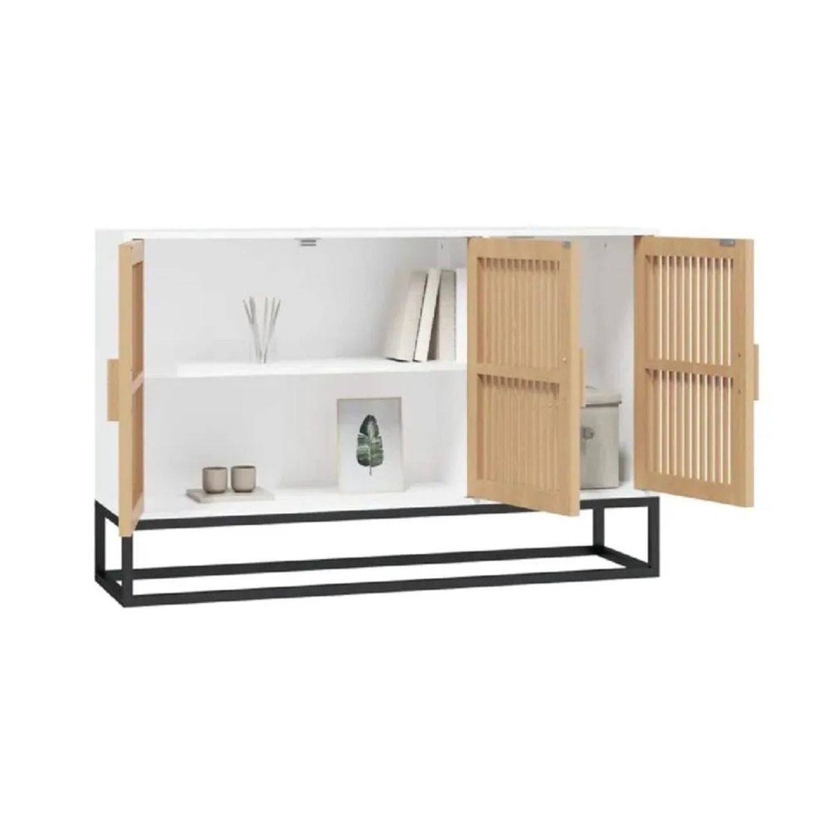 TU MESITA - Aparador Moderno TU MESITA Melchor color BlancoDuna 3 puertas