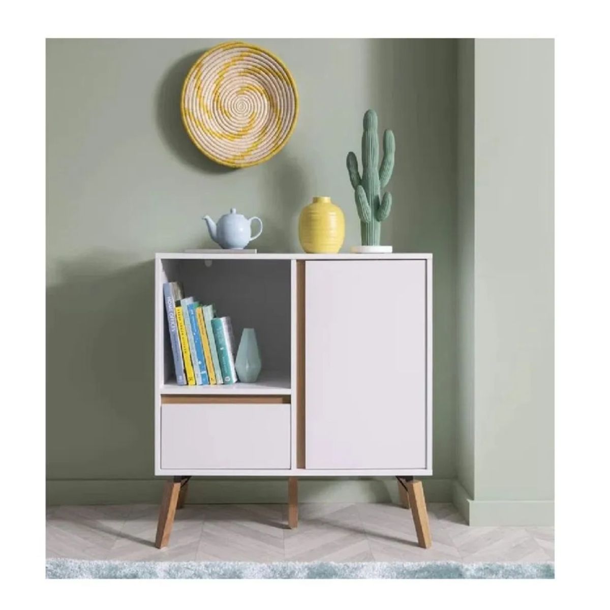 TU MESITA - Aparador Multiusos TU MESITA Amazonas color Blanco 1 puerta