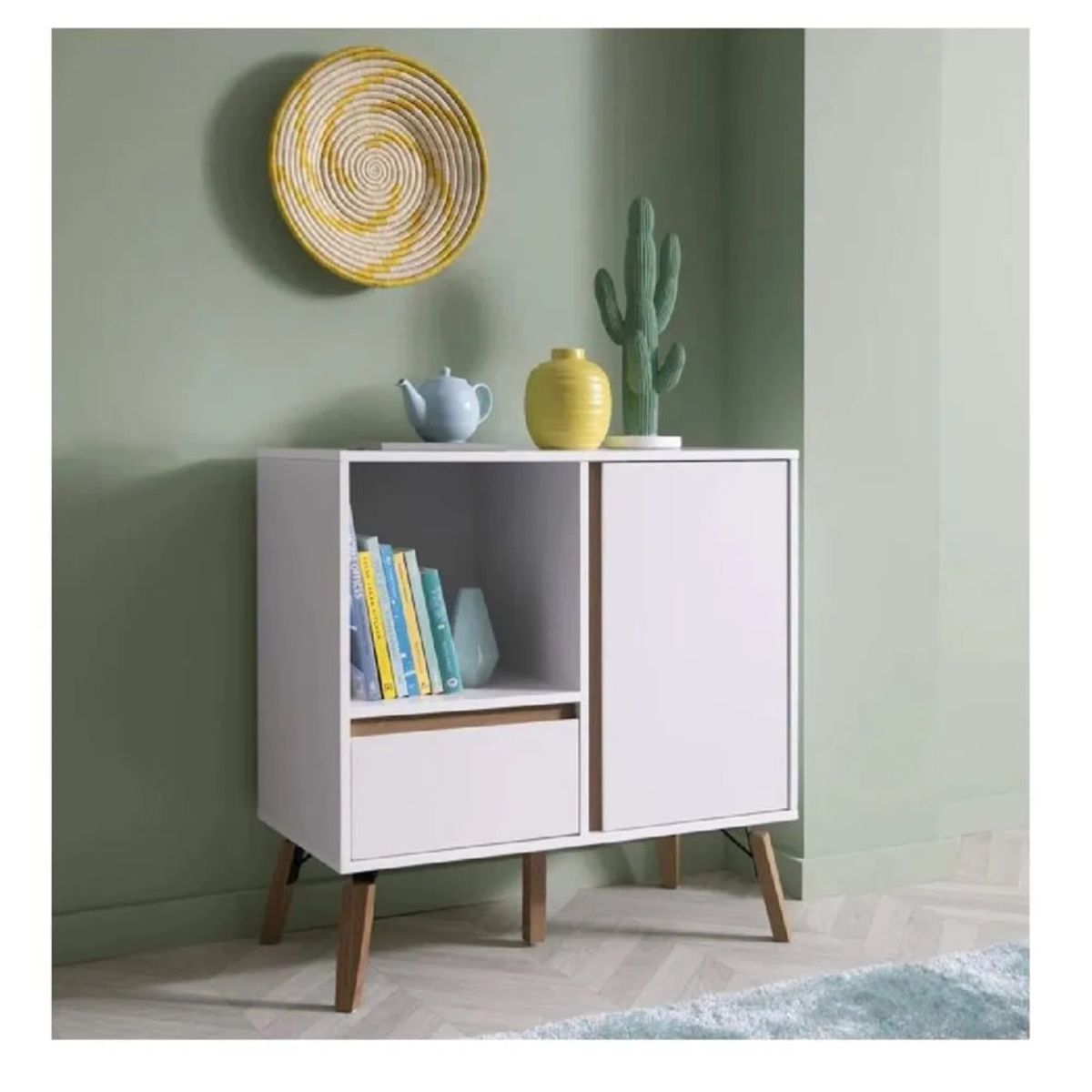 TU MESITA - Aparador Multiusos TU MESITA Amazonas color Blanco 1 puerta