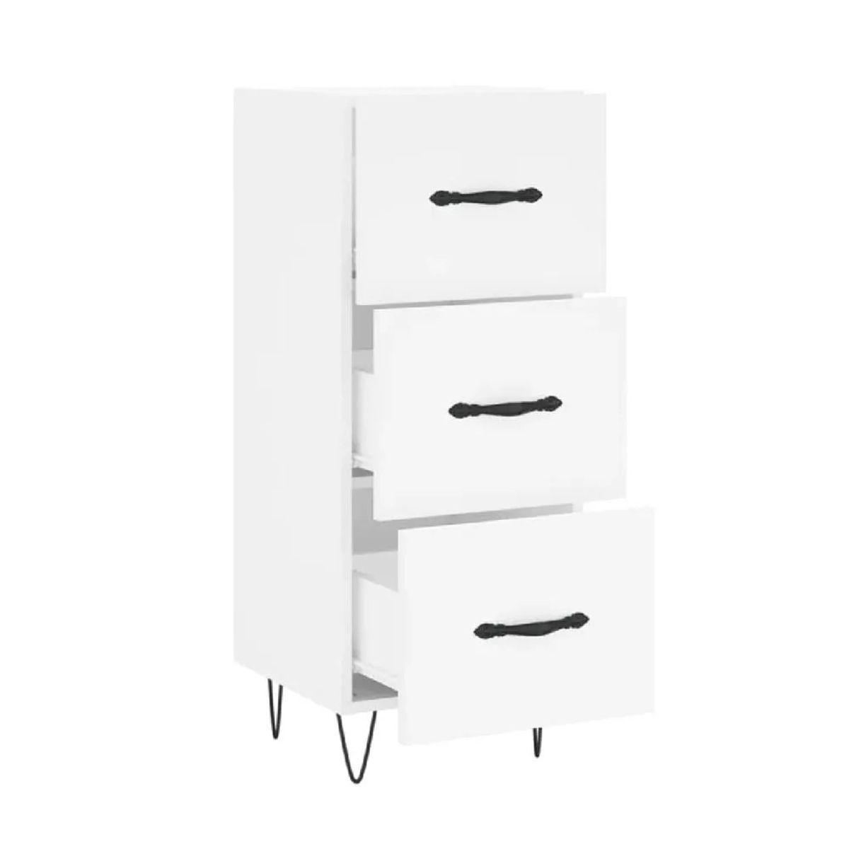 TU MESITA - Aparador Vertical TU MESITA Misti color Blanco 3 cajones