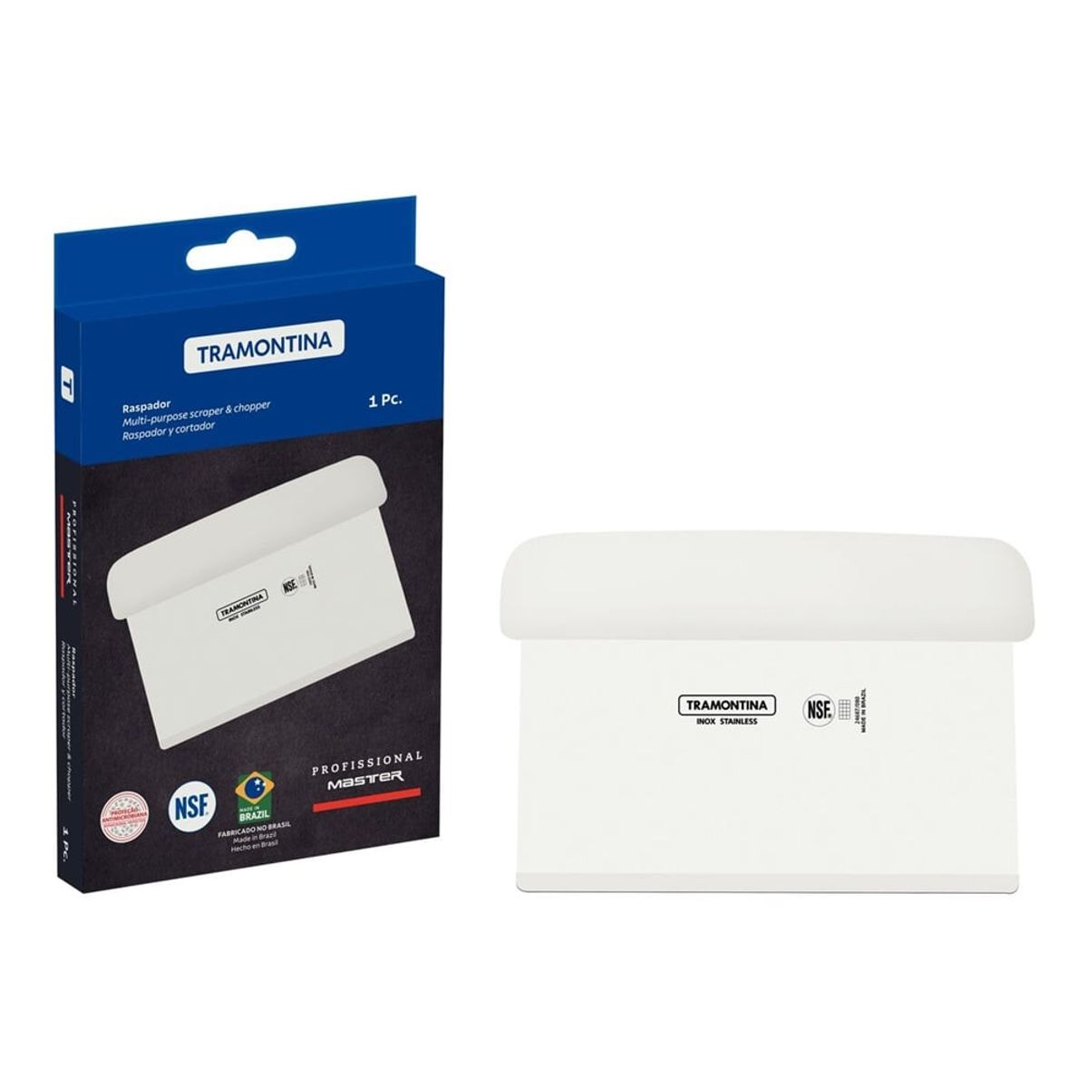 TRAMONTINA - Raspador para repostería con mango blanco