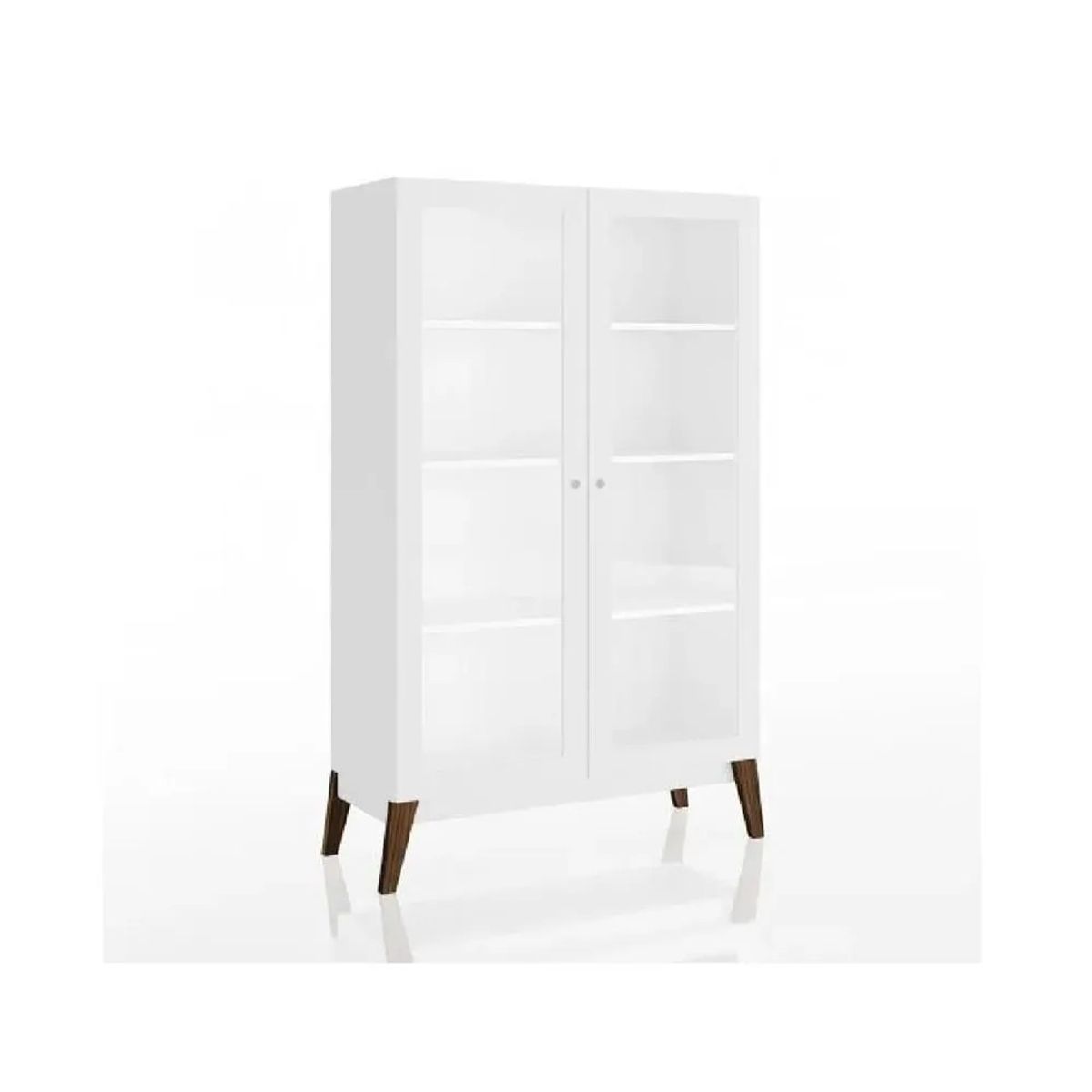 TU MESITA - Vitrina Clásica TU MESITA London color Blanco 2 puertas