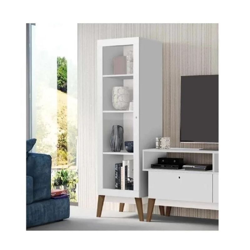 TU MESITA - Vitrina Corta TU MESITA Persia 1 puerta color Blanco