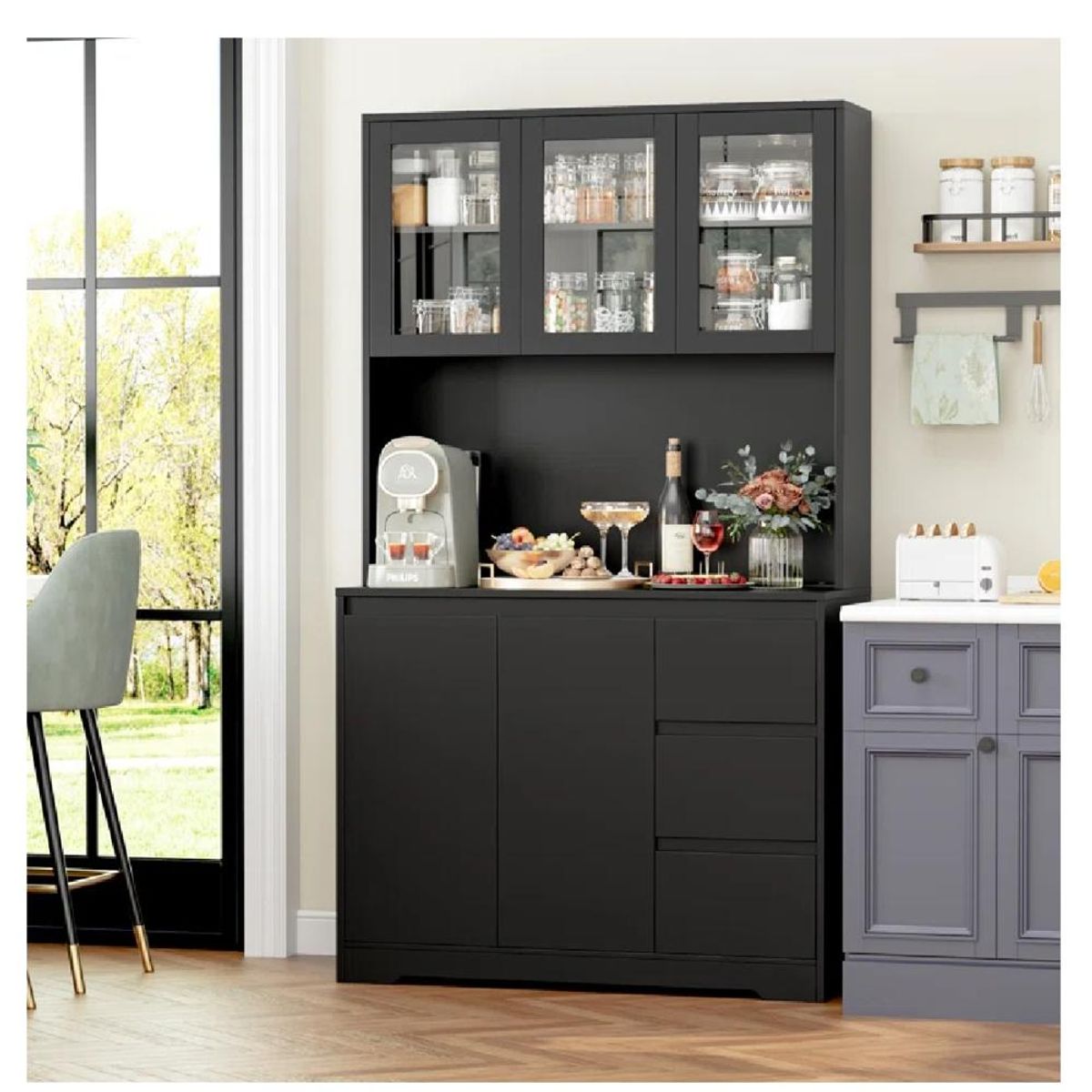 TU MESITA - Alacena Moderna de Cocina TU MESITA Michell color Negro