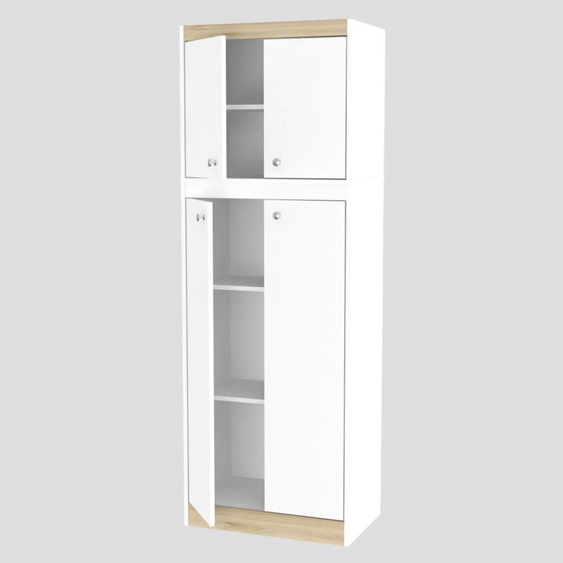 TU MESITA - Alacena Multiusos Regina color Blanco 4 puertas TU MESITA