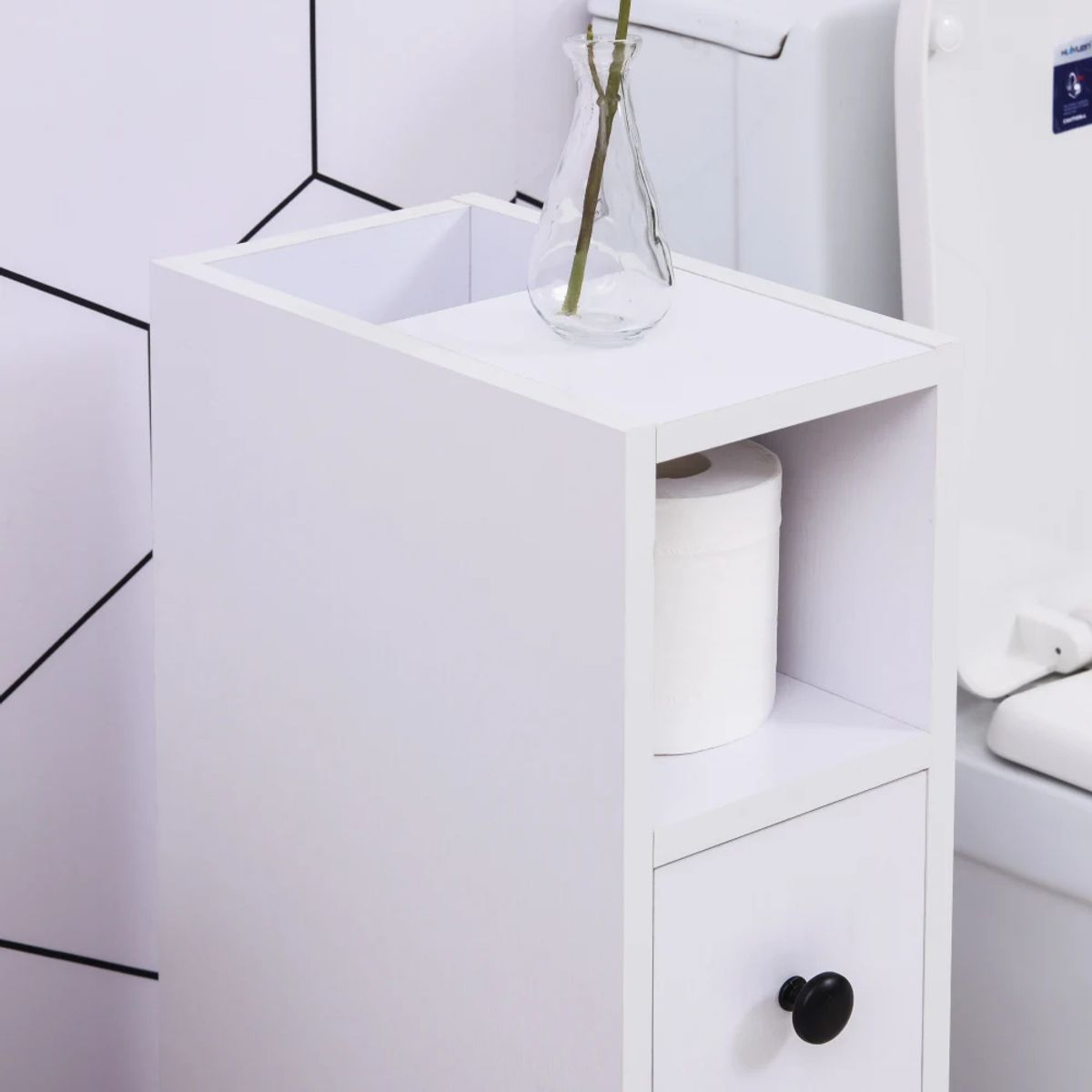 TU MESITA - Armario de Baño Mini Blanco 3 cajones