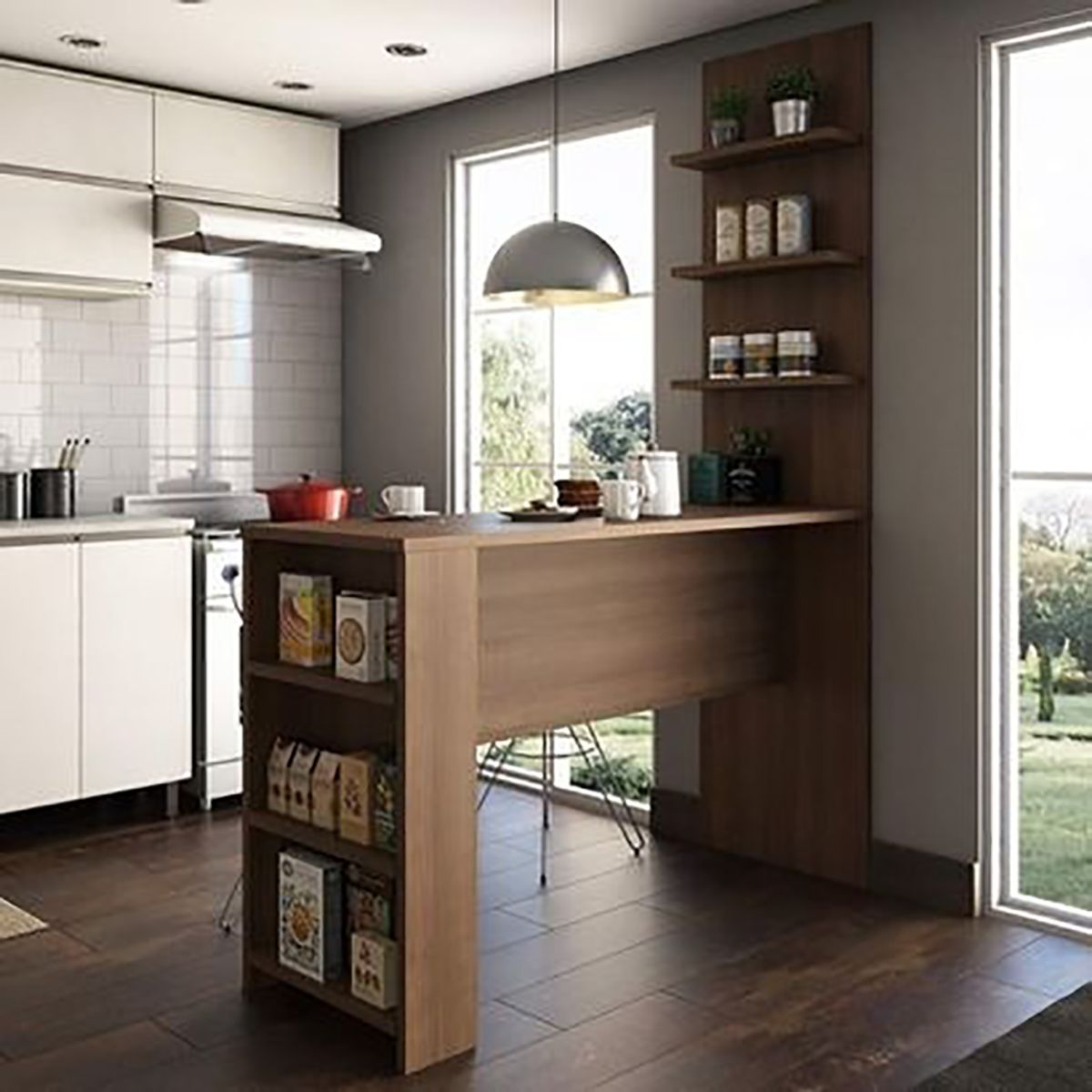 TU MESITA - Barra Desayunador Andes 6 repisas 140 cm