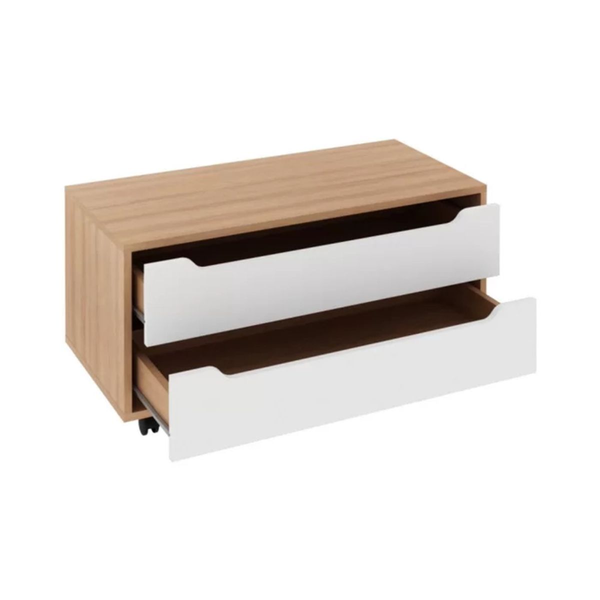 TU MESITA - Cómoda de Baño Caroline con ruedas 2 cajones TU MESITA BlancoHaya