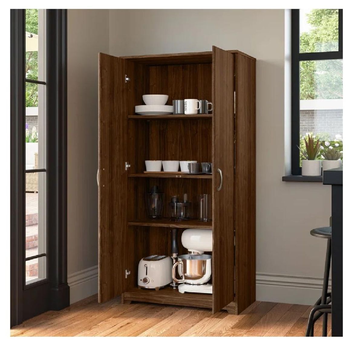 TU MESITA - Despensa de Cocina TU MESITA Chester color Marrón 2 puertas