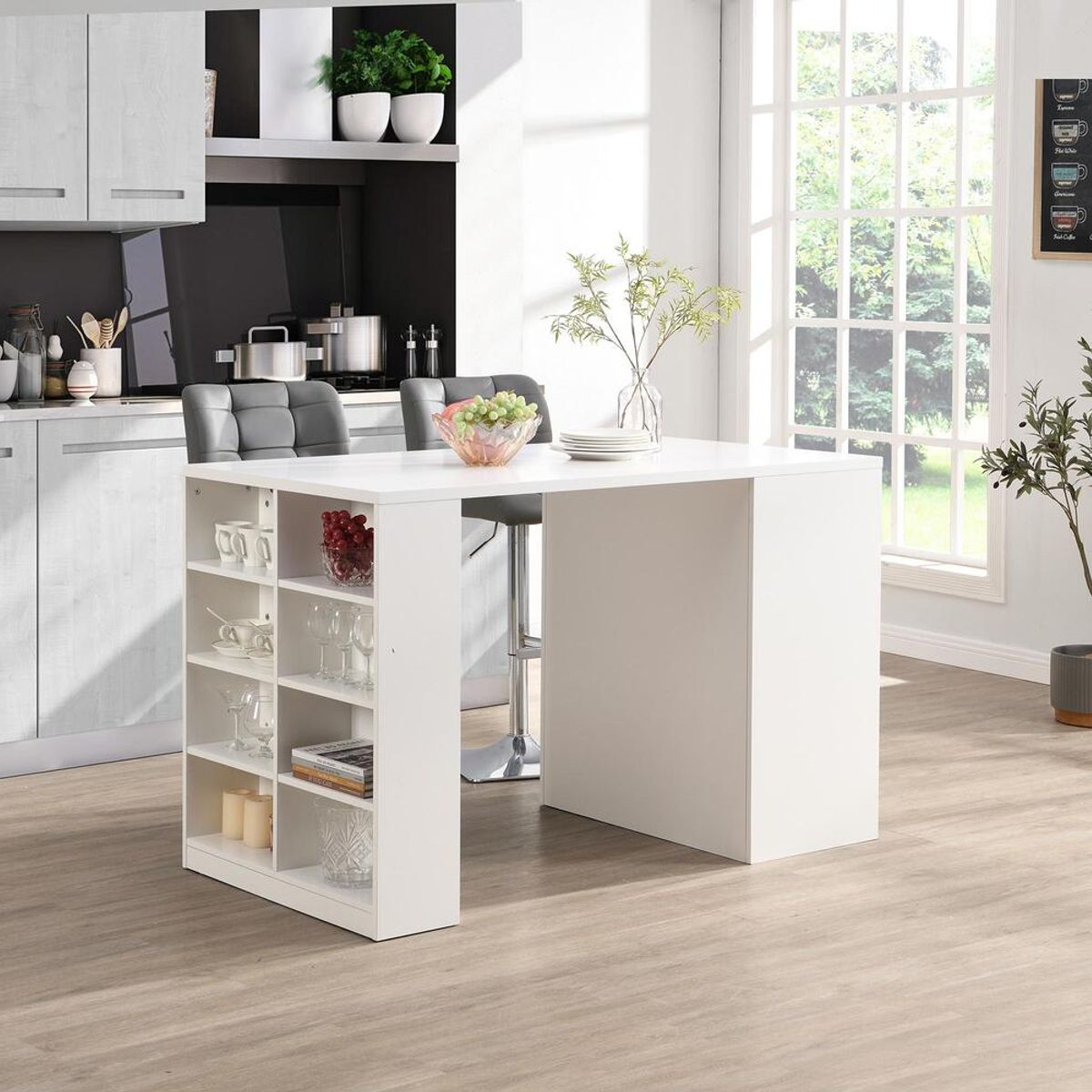 TU MESITA - Isla Central para Cocina Selena color BlancoDuna TU MESITA