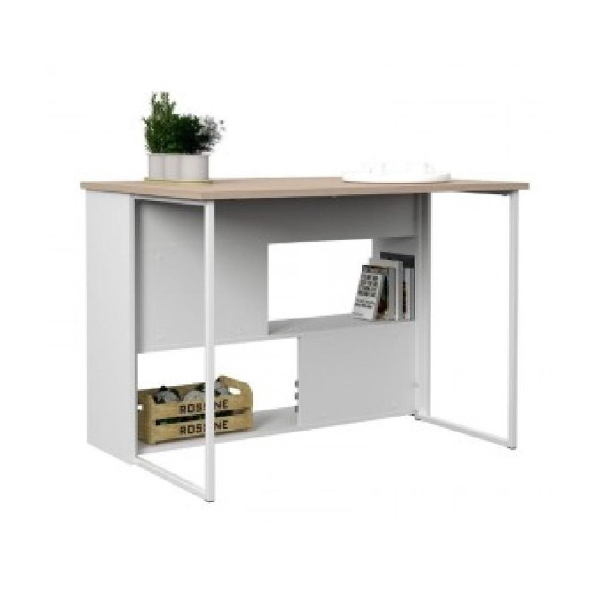 TU MESITA - Isla de Cocina Moderna TU MESITA Mercy color BlancoRoble